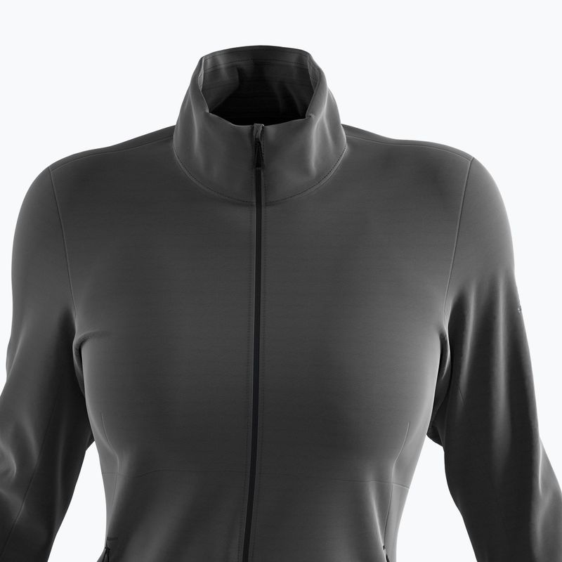 Női Salomon Outrack Full Zip Mid fleece pulóver fekete LC1358200 8