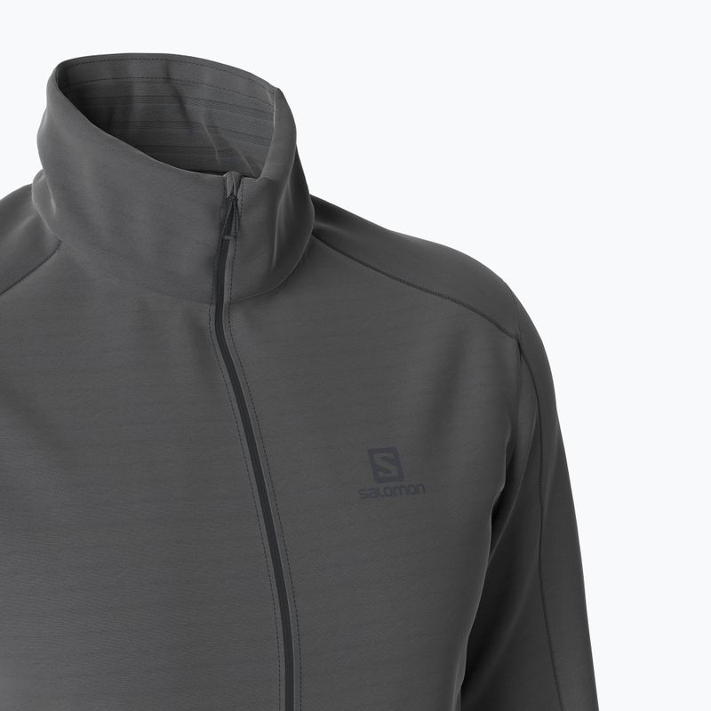 Férfi Salomon Outrack Full Zip Mid fleece pulóver fekete LC1369200 6