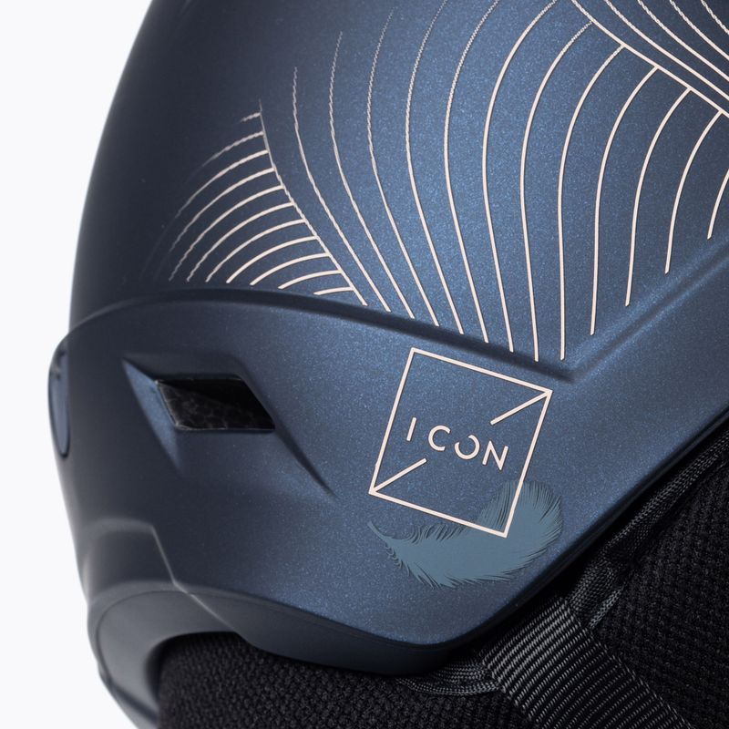 Női síbukósisak Salomon Icon LT Visor Photo Sigma S1-S3 sötétkék L41529800 8