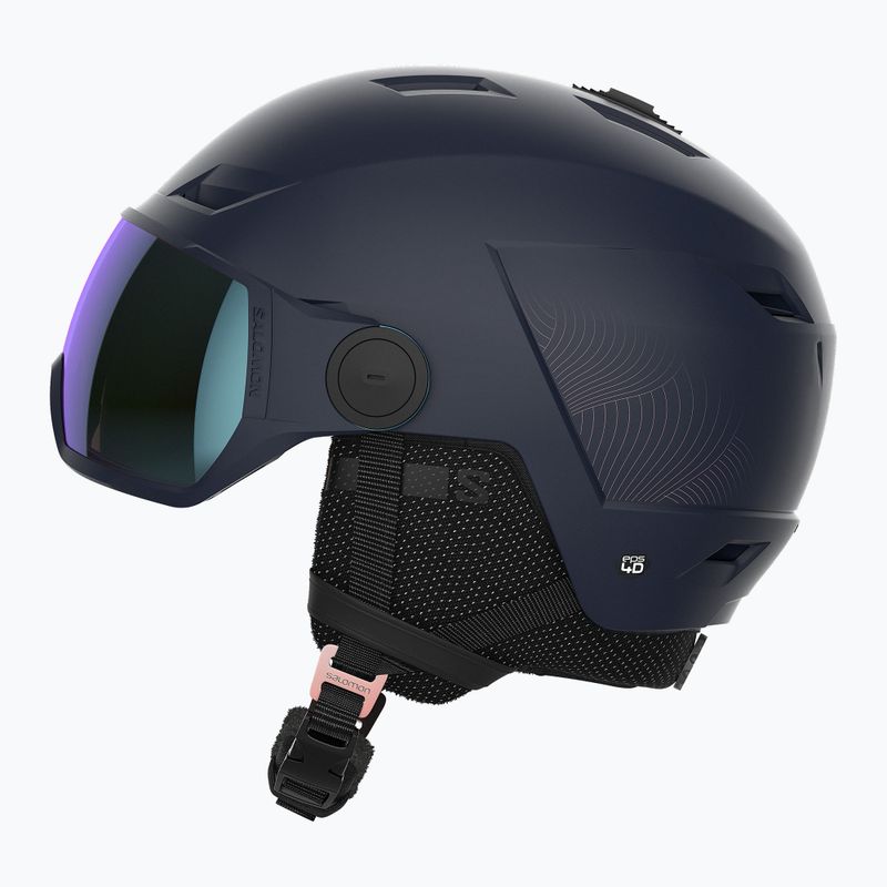 Női síbukósisak Salomon Icon LT Visor Photo Sigma S1-S3 sötétkék L41529800 11