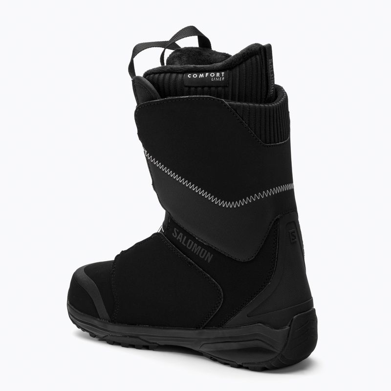 Női snowboard csizma Salomon Kiana Dual Boa fekete L41429100 2
