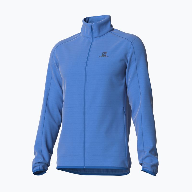 Férfi Salomon Outrack HZ Mid fleece melegítőfelső kék LC1711000 4