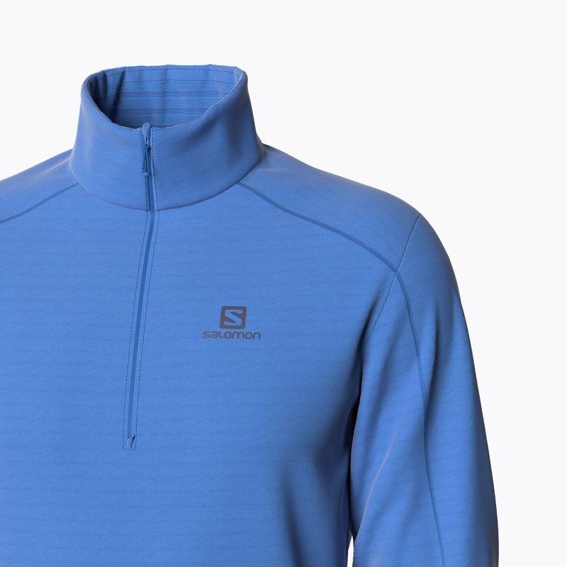 Férfi Salomon Outrack HZ Mid fleece melegítőfelső kék LC1711000 6