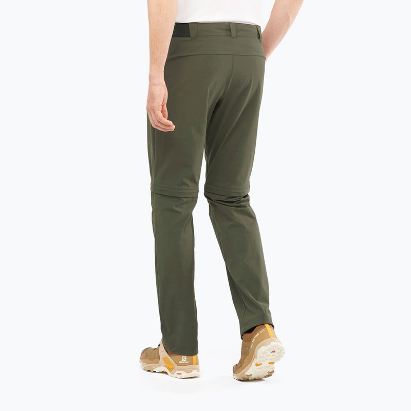 Férfi trekking nadrág Salomon Wayfarer Zip Off zöld LC1741100 2