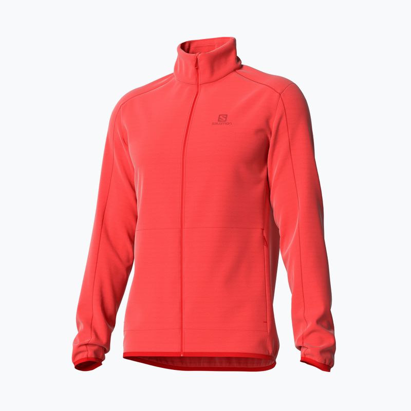 Férfi Salomon Outrack Full Zip Mid fleece pulóver narancssárga LC1711600 2