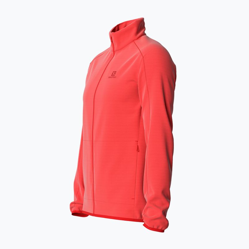 Férfi Salomon Outrack Full Zip Mid fleece pulóver narancssárga LC1711600 4