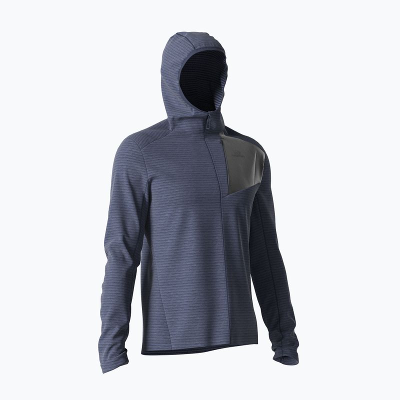 Férfi Salomon Outline FZ Hoodie fleece pulóver sötétkék LC1712100 5