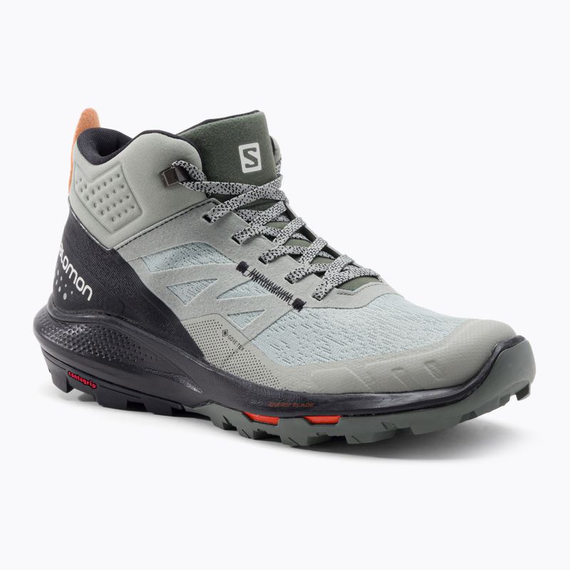 Férfi túrabakancs Salomon Outpulse Mid Gore-Tex zöld-fekete L41588900
