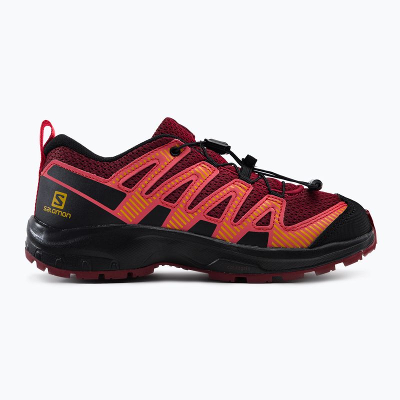 Salomon XA Pro V8 gyerek túrabakancs bordó L41613800 2