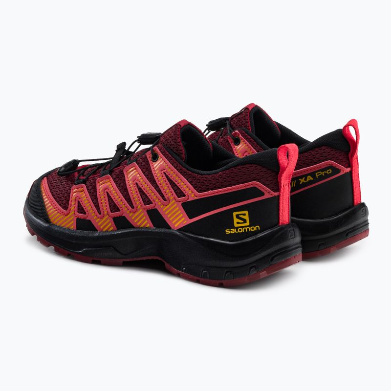 Salomon XA Pro V8 gyerek túrabakancs bordó L41613800 3