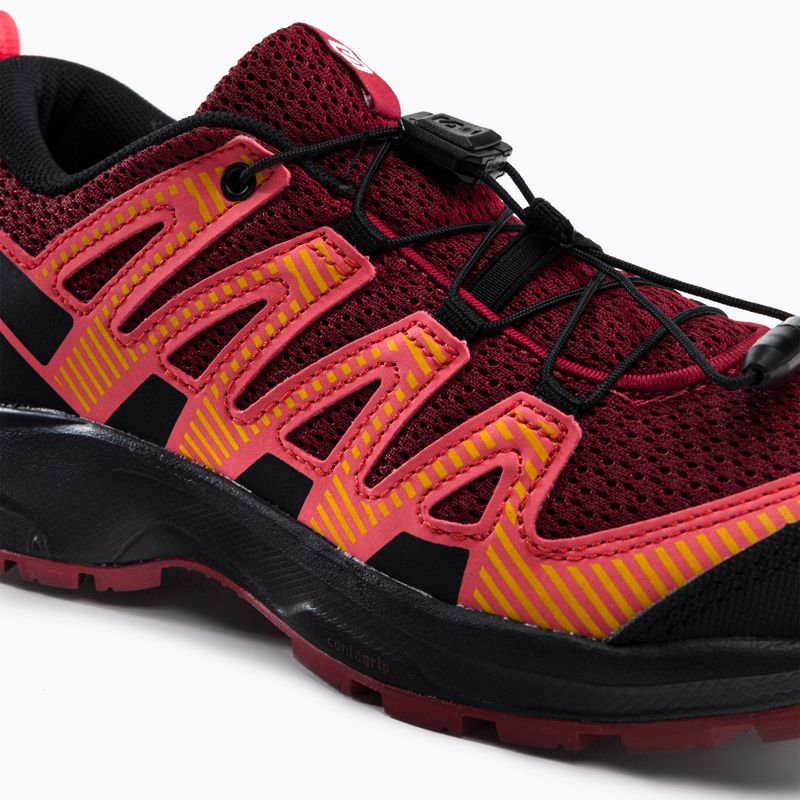 Salomon XA Pro V8 gyerek túrabakancs bordó L41613800 8