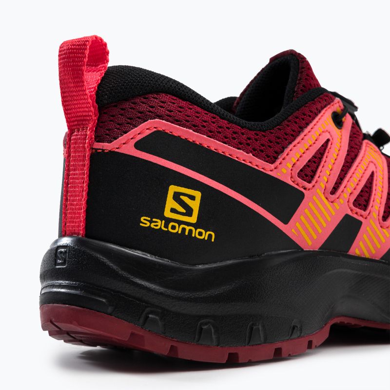 Salomon XA Pro V8 gyerek túrabakancs bordó L41613800 9