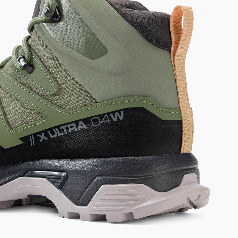 Salomon X Ultra 4 MID GTX zöld női túracipő L41625100 10