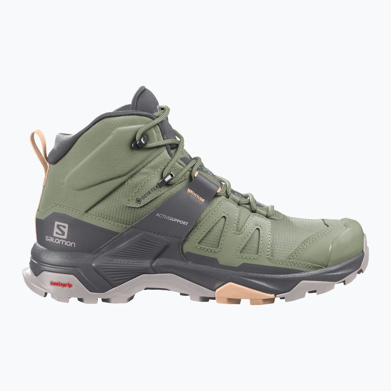 Salomon X Ultra 4 MID GTX zöld női túracipő L41625100 12