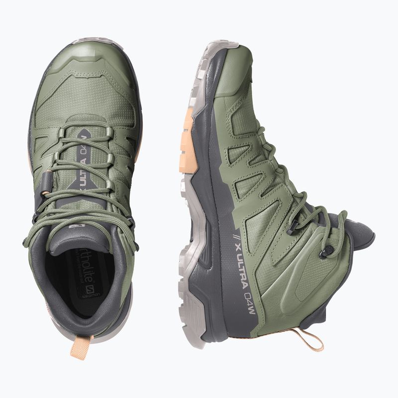 Salomon X Ultra 4 MID GTX zöld női túracipő L41625100 15