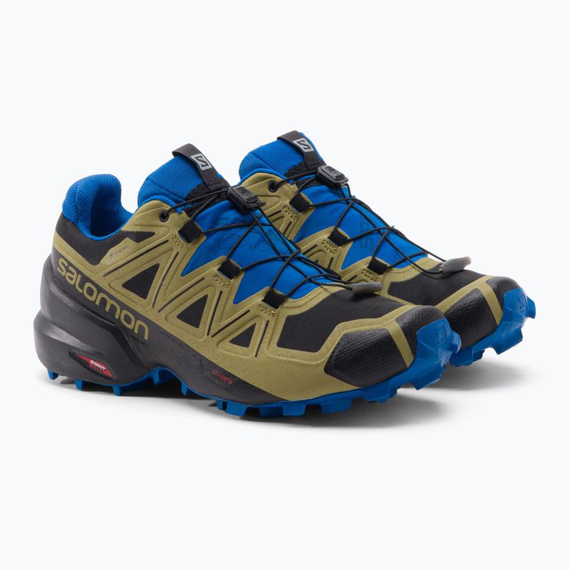 Férfi Salomon Speedcross 5 GTX zöld-kék trail cipő L41612400 5