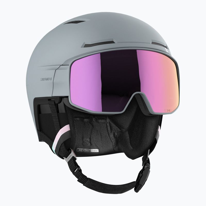 Salomon Driver Prime Sigma Plus+el S1/S2 szürke síbukósisak L47011200 8