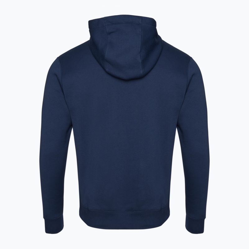 Férfi Nike Sportswear Club Fleece kapucnis pulóver éjfekete-sárga/éjfekete-sárga/fehér 2