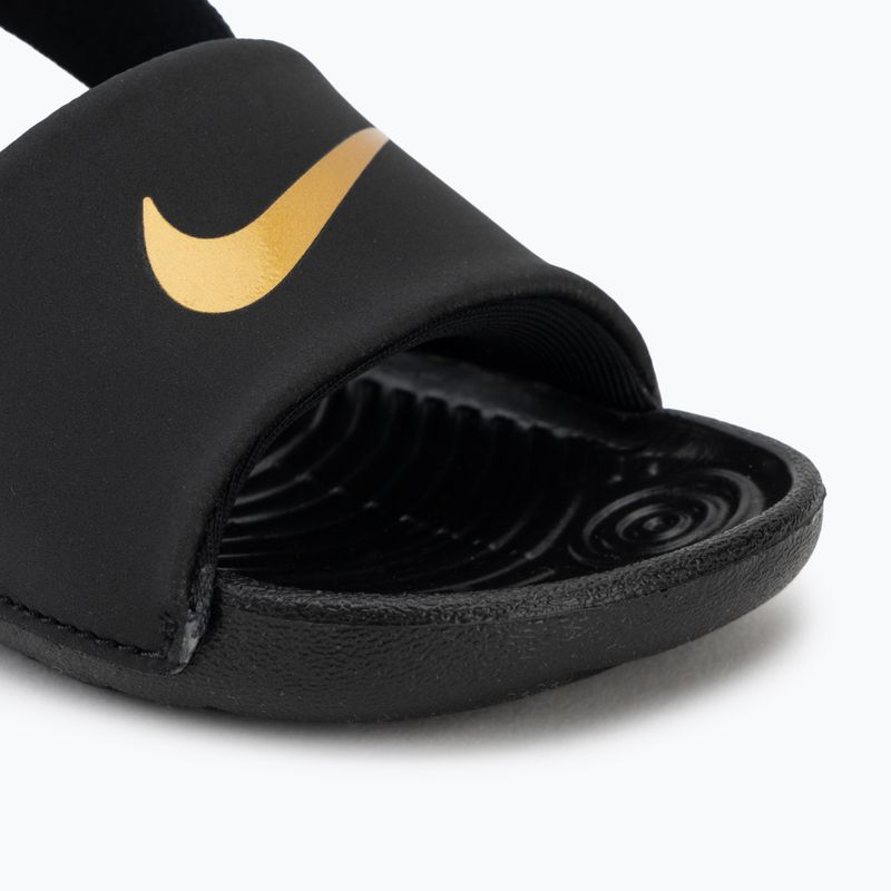 Gyerek papucsok Nike Coffee black/metallic gold 7