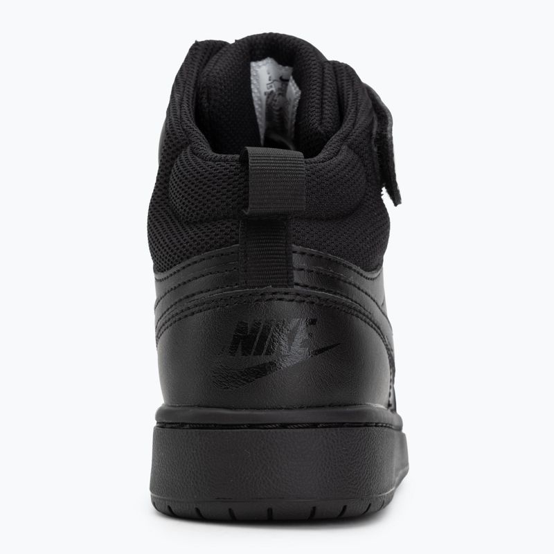 Gyerekcipők Nike Court Borough Mid 2 black/black/black 6