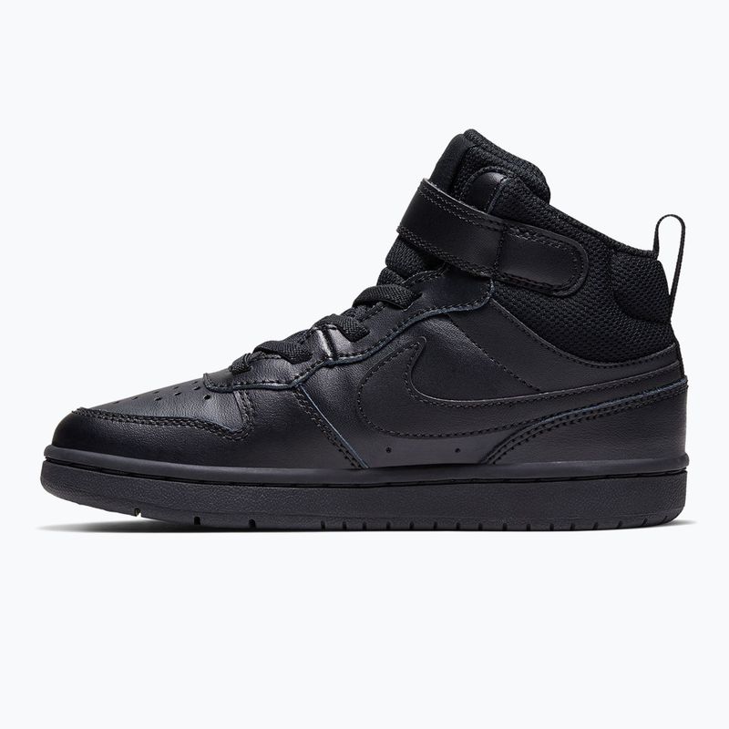 Gyermekcipő Nike Court Borough Mid 2 black/black/black 2