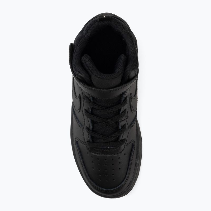 Gyermekcipő Nike Court Borough Mid 2 black/black/black 5