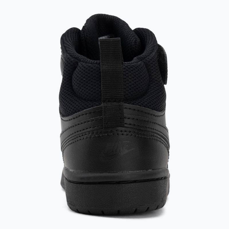 Gyermekcipő Nike Court Borough Mid 2 black/black/black 6