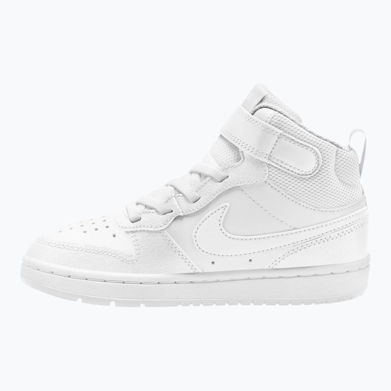Gyermekcipő Nike Court Borough Mid 2 white/white/white 2