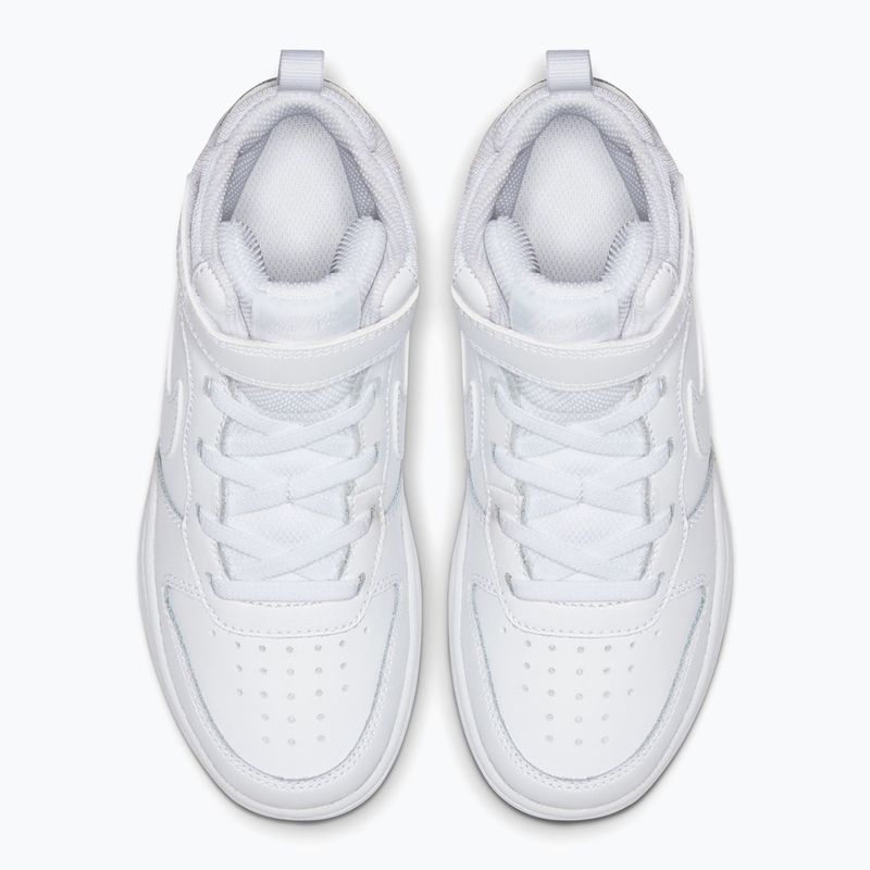 Gyermekcipő Nike Court Borough Mid 2 white/white/white 4