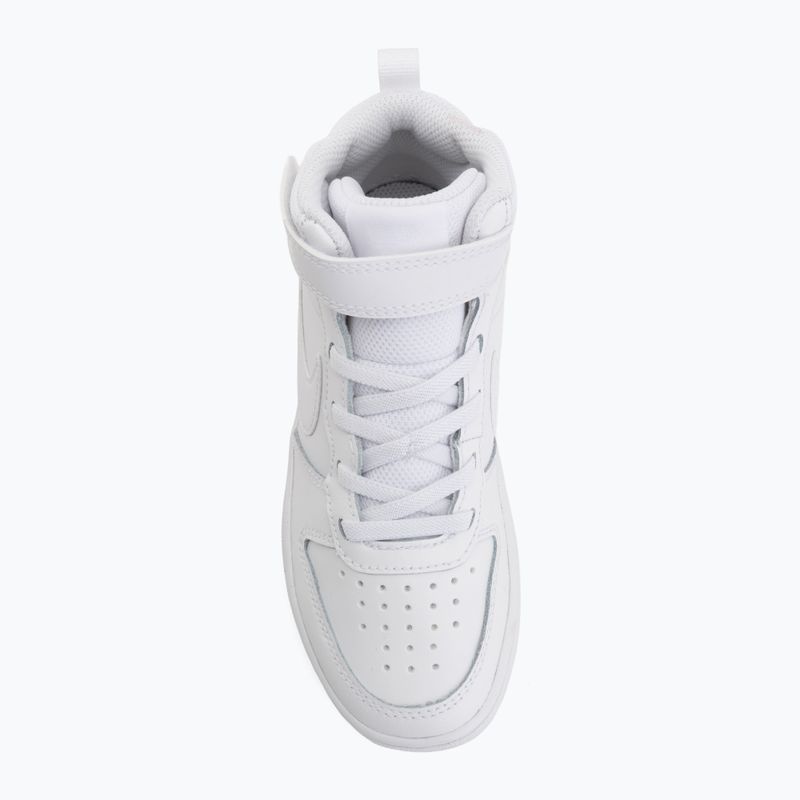 Gyermekcipő Nike Court Borough Mid 2 white/white/white 5