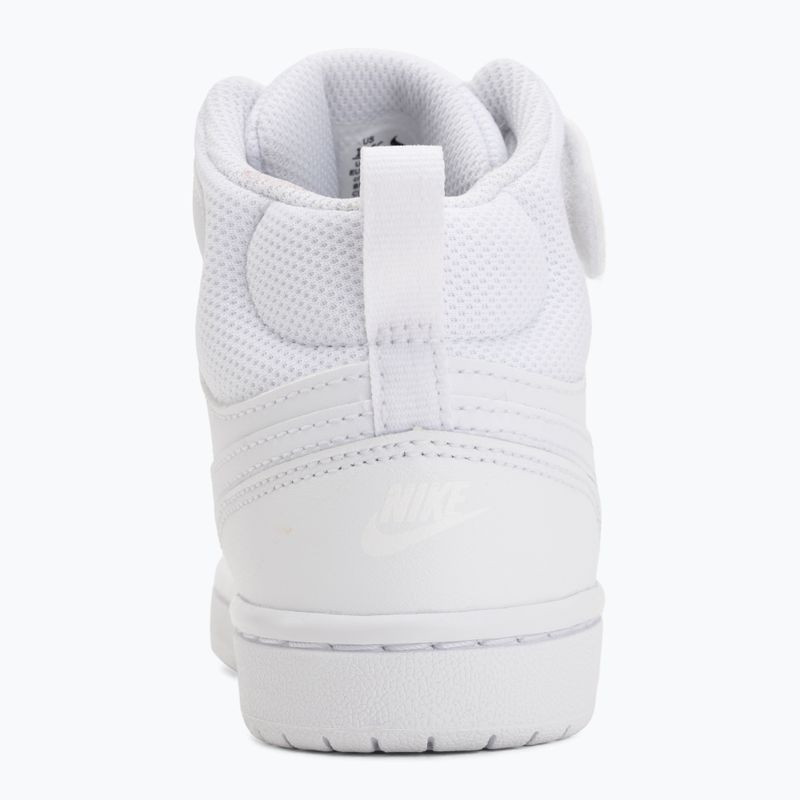 Gyermekcipő Nike Court Borough Mid 2 white/white/white 6