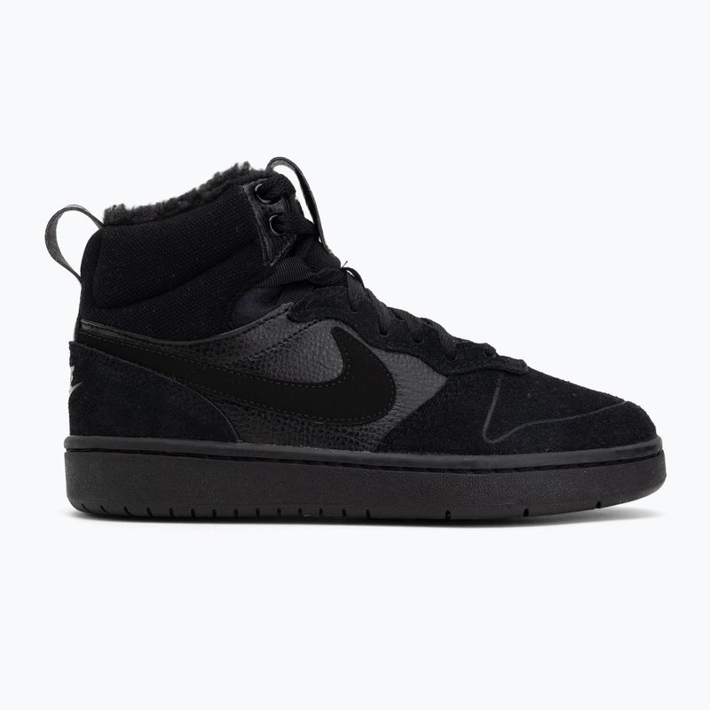 Gyerek cipők Nike Court Borough Mid 2 black/black/black 2