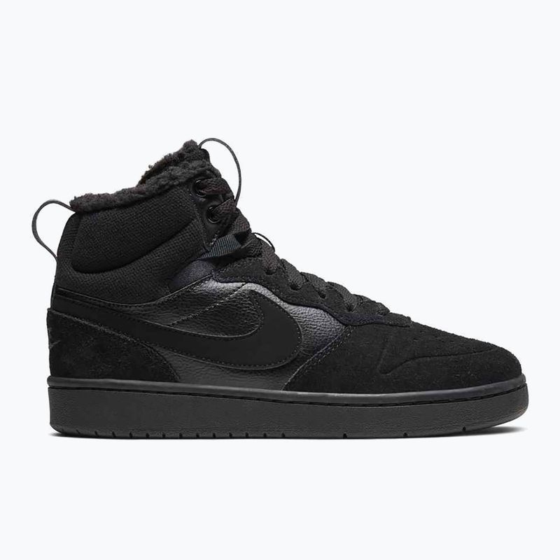 Gyerek cipők Nike Court Borough Mid 2 black/black/black