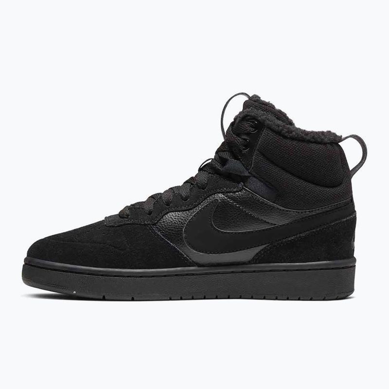 Gyerek cipők Nike Court Borough Mid 2 black/black/black 2