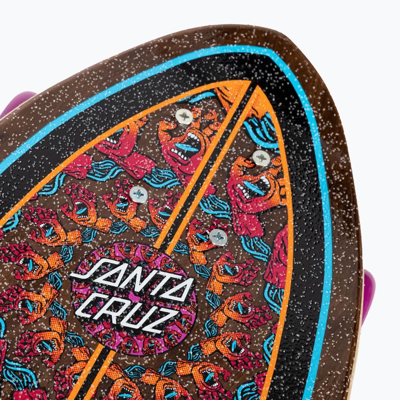 Cruiser gördeszka Santa Cruz Cruzer Cruzer Mandala Hand Shark 8.8 barna 124573 6