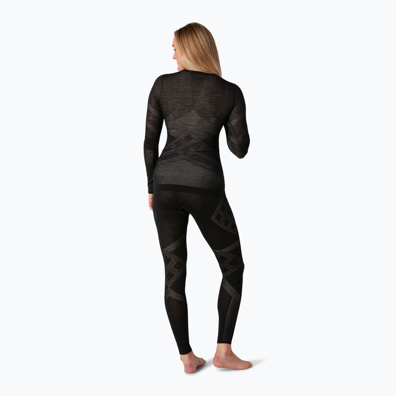 Női termoaktív pulóver Smartwool Intraknit Merino 200 Crew fekete/fehér 6