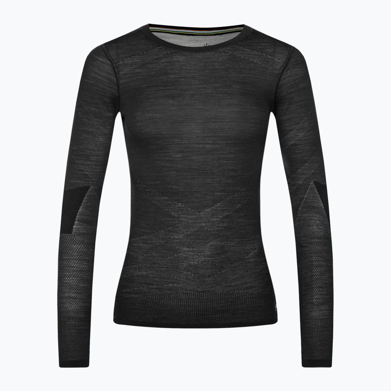 Női termoaktív pulóver Smartwool Intraknit Merino 200 Crew fekete/fehér