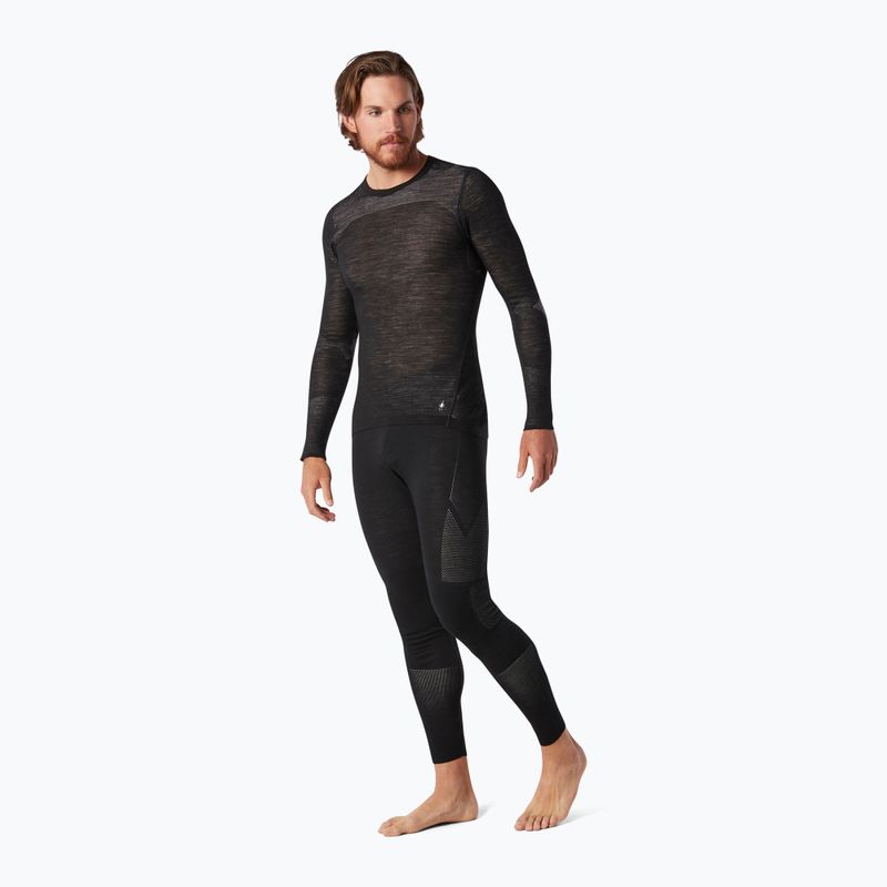 Férfi termoaktív pulóver Smartwool Intraknit Merino 200 Crew fekete/fehér 5