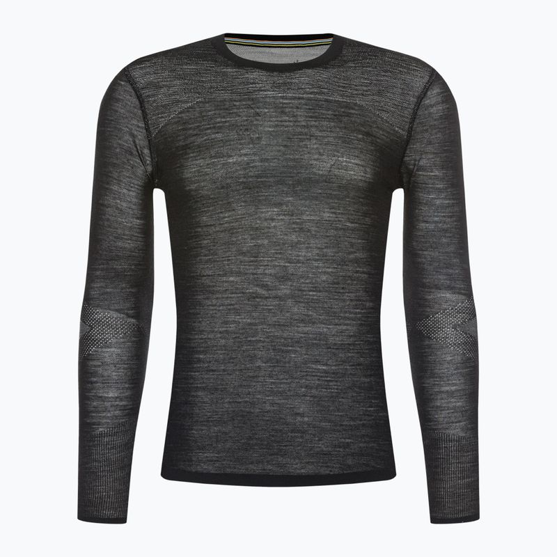 Férfi termoaktív pulóver Smartwool Intraknit Merino 200 Crew fekete/fehér