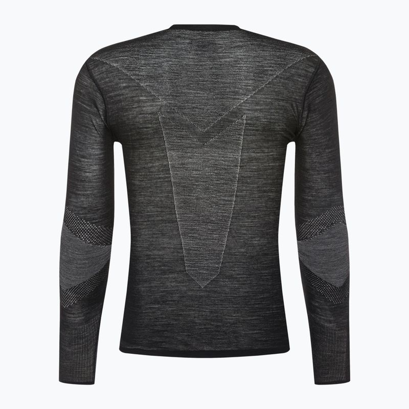 Férfi termoaktív pulóver Smartwool Intraknit Merino 200 Crew fekete/fehér 2