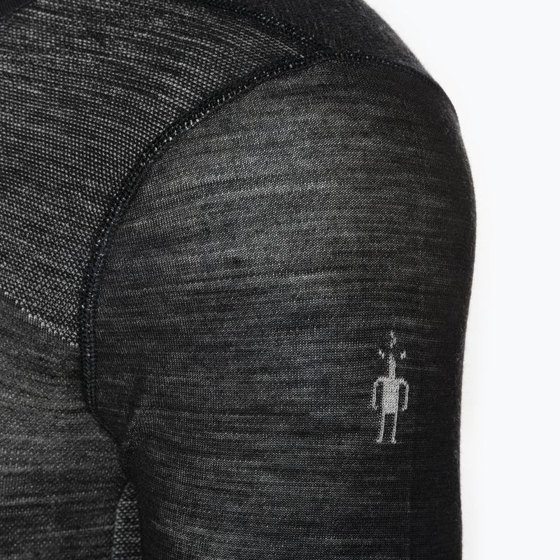 Férfi termoaktív pulóver Smartwool Intraknit Merino 200 Crew fekete/fehér 3