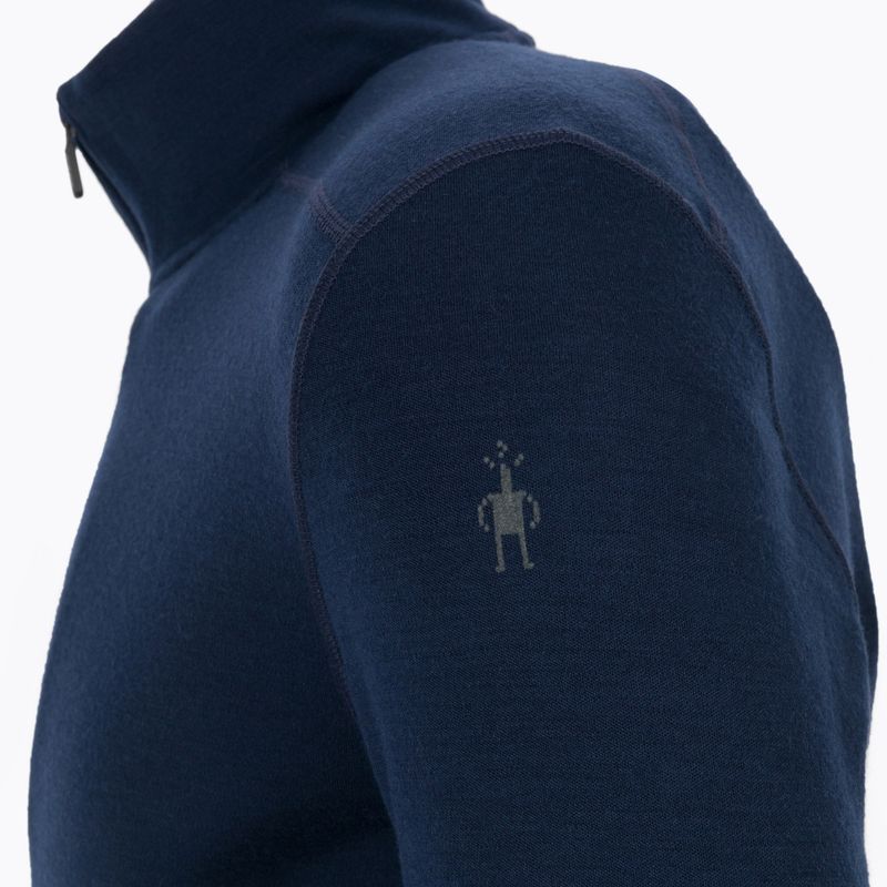 Férfi Smartwool Merino 250 alapréteg 1/4 Zip póló dobozos tengerészkék 16356-092-S 4