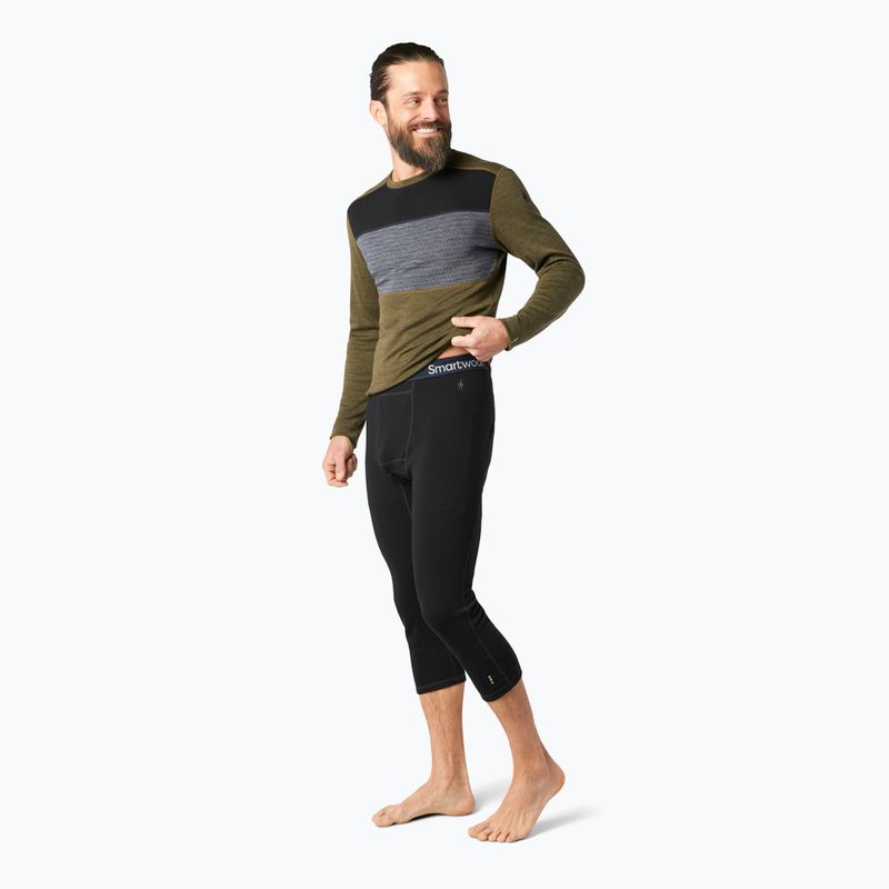 Férfi Smartwool Classic Thermal Merino alapréteg 3/4 alsó dobozos fekete 2