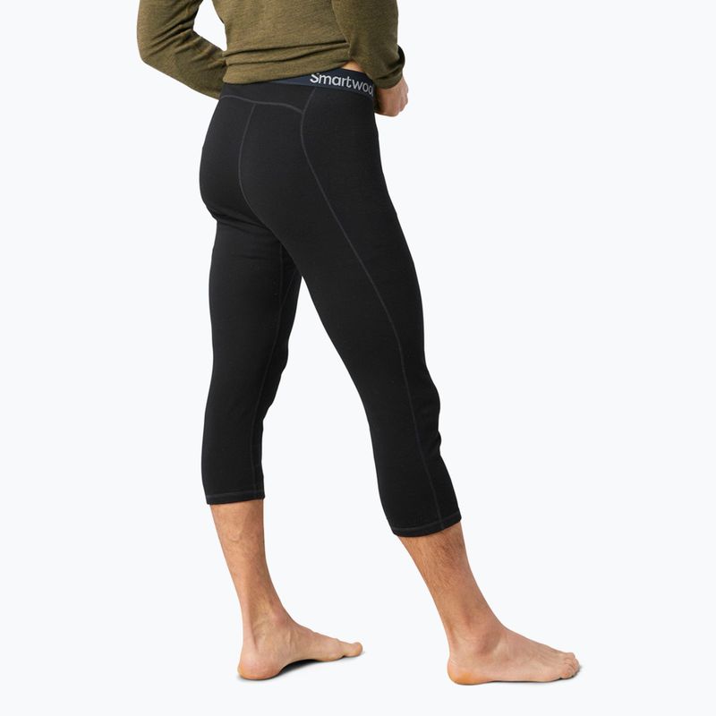 Férfi Smartwool Classic Thermal Merino alapréteg 3/4 alsó dobozos fekete 3