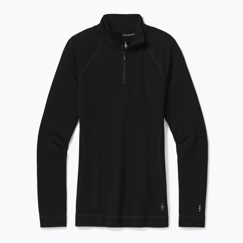 Női Smartwool Merino 250 Baselayer 1/4 Zip Boxed termál póló fekete 16374