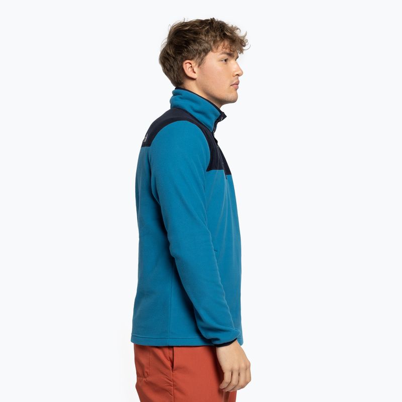 Férfi The North Face Homesafe Snap Neck Fleece Sweatshirt kék NF0A55HM49C1 3