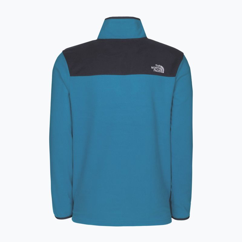 Férfi The North Face Homesafe Snap Neck Fleece Sweatshirt kék NF0A55HM49C1 10