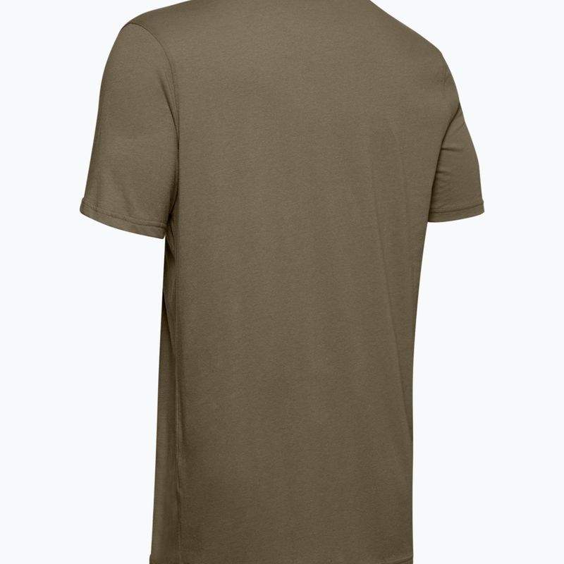 Under Armour férfi trekking póló M Tac Cotton barna 1351776 2