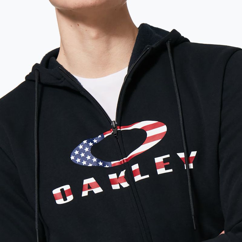 Férfi Oakley Bark 2.0 Hoodie FZ fekete/amerikai zászlós melegítőfelső 6