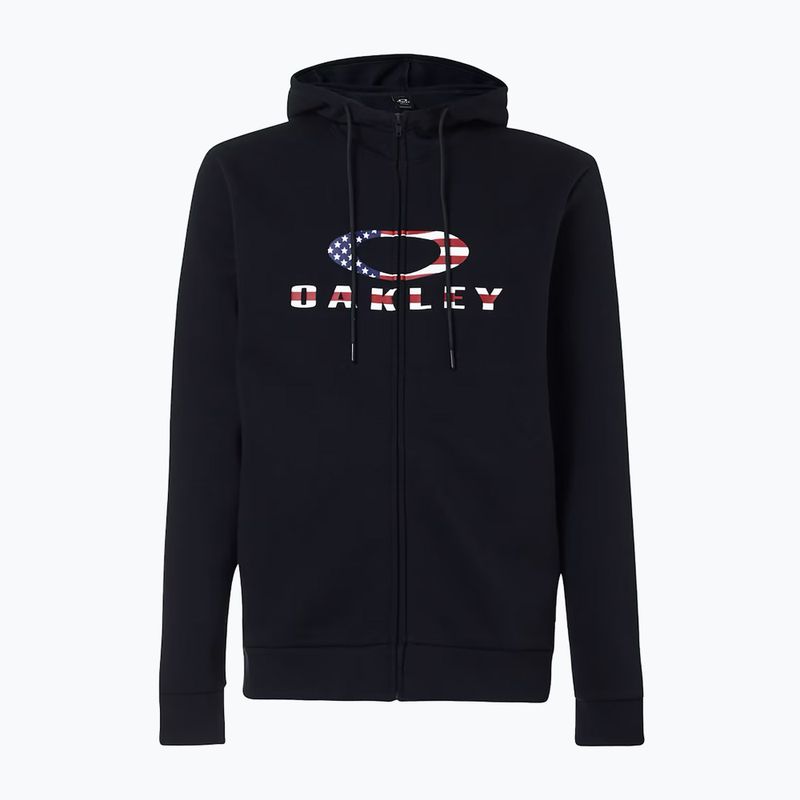Férfi Oakley Bark 2.0 Hoodie FZ fekete/amerikai zászlós melegítőfelső 7